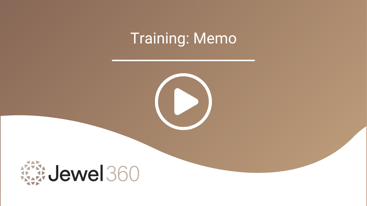 Jewel360 Training_ Memo