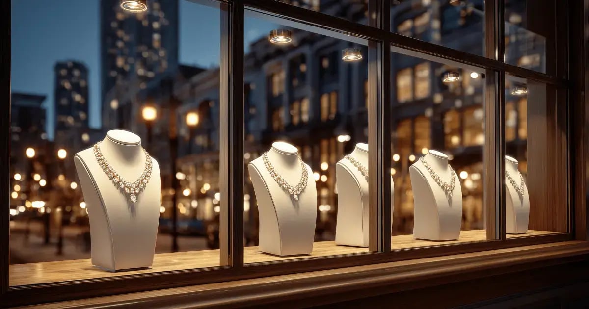 Jewelry store design and display cases