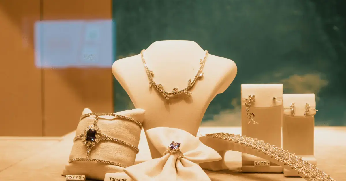 jewelry in a jewelry store